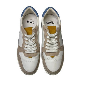 Madewell Court Sneakers in Neutral Leather & Suede Women's Size 11/Men's 9.5